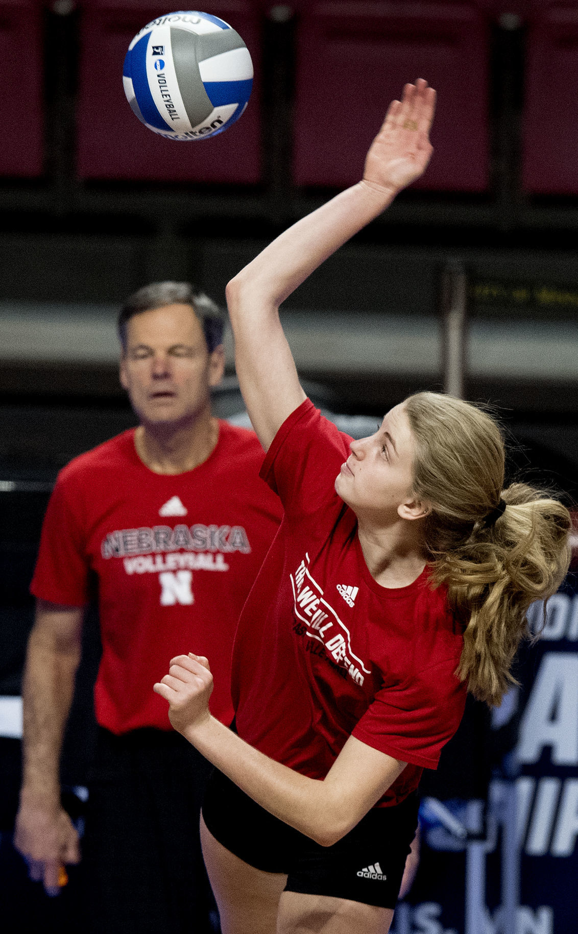 Nebraska Volleyball Practice in Minneapolis, 12.06